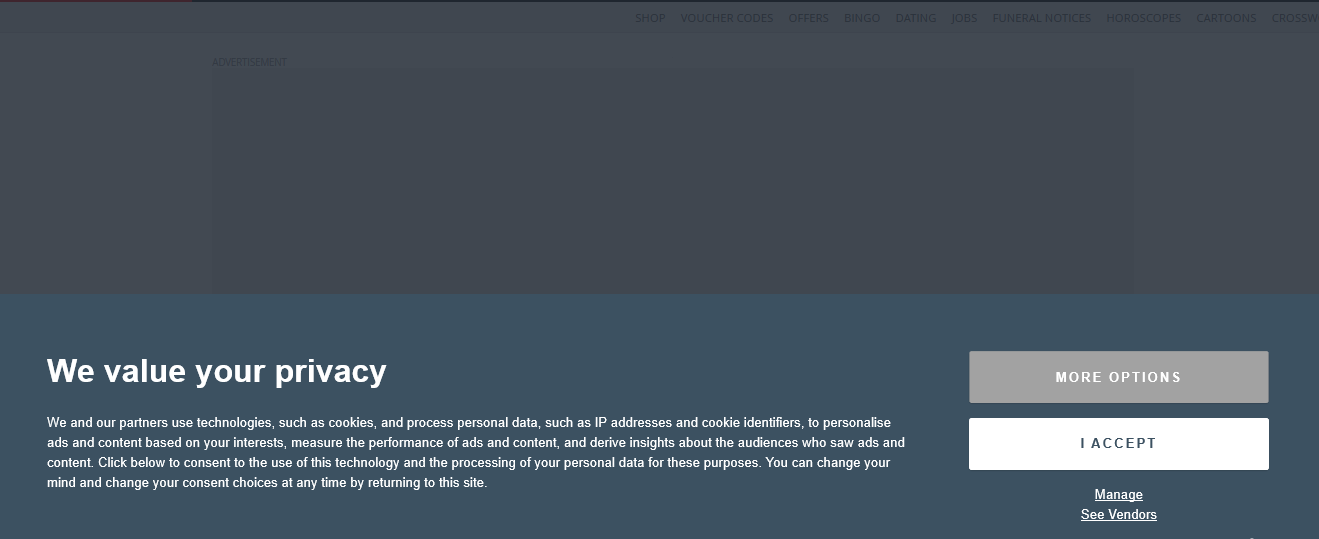 consent_banner5 Ausgrauen der angezeigten Fläche