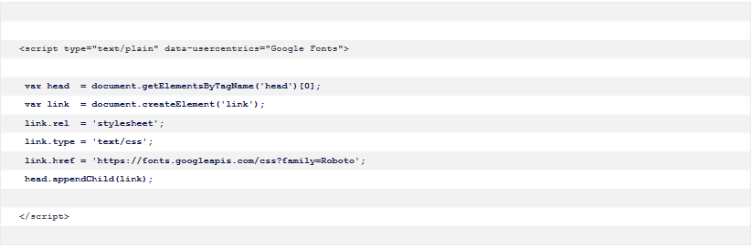 Google Fonts Skript anpassen Google Fonts Skript anpassen