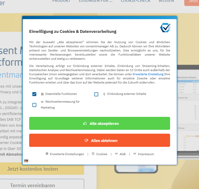 Consentmanager CMP